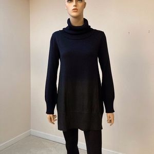 PIER ANTONIO GASPARI  / TURTLENECK / DARK BLUE & GREY /SWEATER / SIZE 44…
